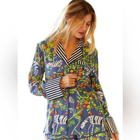 Anthropologie Other - Olivia Wendel for Anthropologie Zebra Sleep Top
